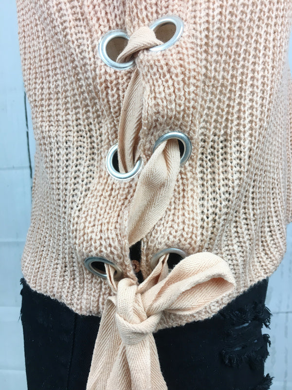 Lyla Lace-up Sweater