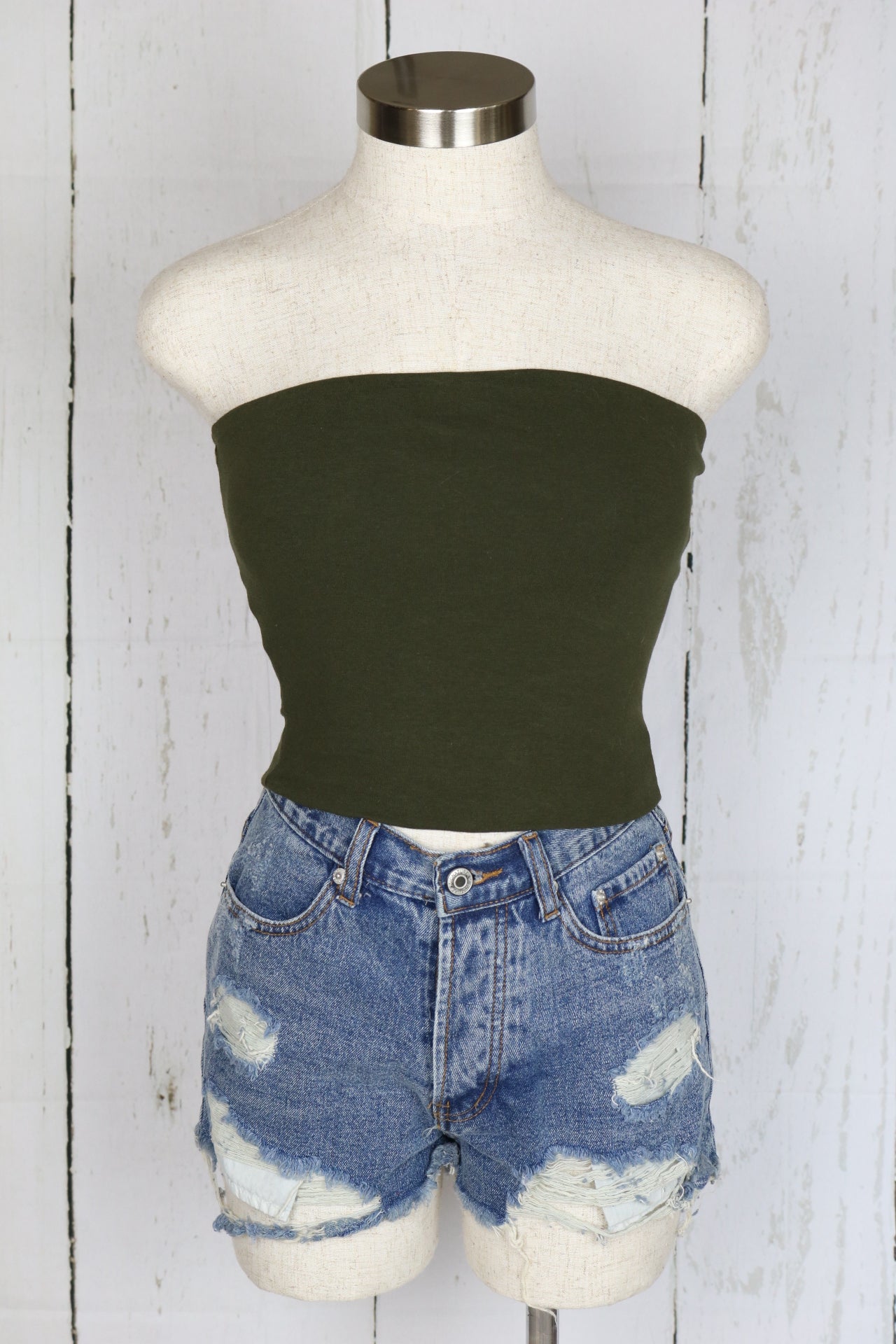 Shelby Tube Top (Olive)